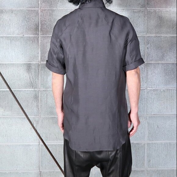 D.Hygen ST102-0621S Linen Rayon Short Sleeve Shirt, Japanese Size 1, Men's SM - Picture 4 of 14